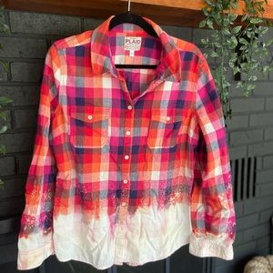 Bleached flannel shirt
